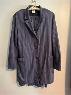 Vintage Weekender 2pc set Mauve  Long Jacket with skirt, sz XL & L